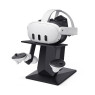 VR Stand Compatible with Meta Quest 3/Meta Quest 2, Headset Display Holder and Controller Mount Station, with More Stable and Heavy Base